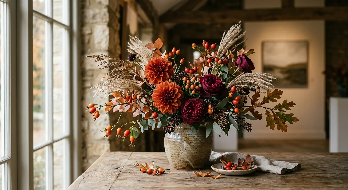 Seasonal autumn arrangement